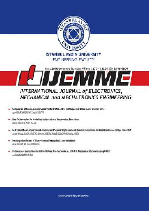 Ijemme: International Journal of Electronics, Mechanical and Mechatronics Engineering by Mustafa Aydin, Hasan Sayin, Zafer Utlu