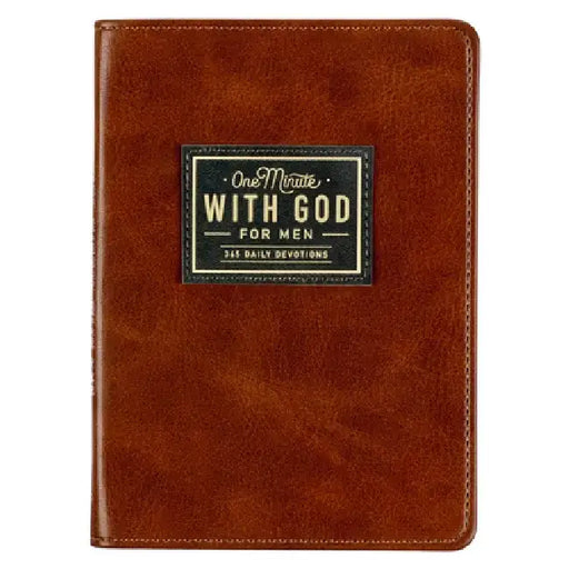 One Minute with God for Men Faux Leather