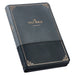 KJV Deluxe Gift Bible Two-Tone Black/Gray with Zipper Faux Leather