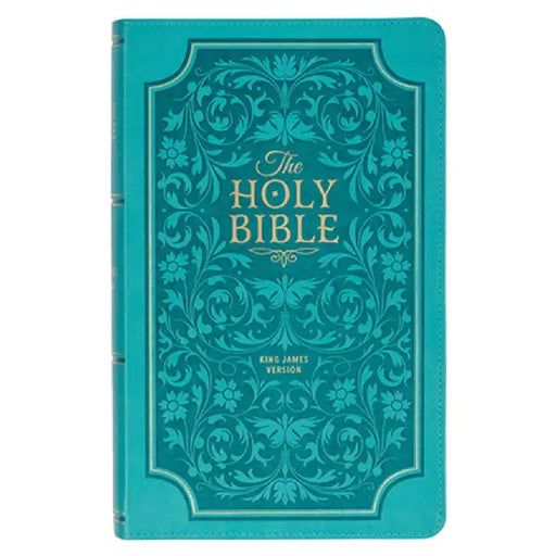 KJV Giant Print Bible Teal Faux Leather