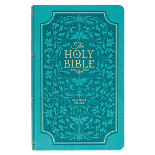 KJV Giant Print Bible Teal Faux Leather