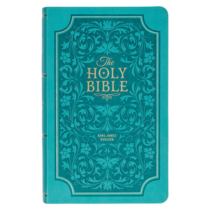KJV Giant Print Bible Teal Faux Leather