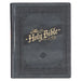 KJV Holy Bible, Large Print Note-Taking Bible, Faux Leather Hardcover - King James Version, Gray by Christian Art Gifts