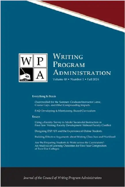 Wpa: Writing Program Administration 48.1 (Fall 2024) by Morse, Tracy Ann