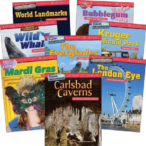 Addition & Subtraction: Grades 2-3 (8-Book Set) by Multiple Authors