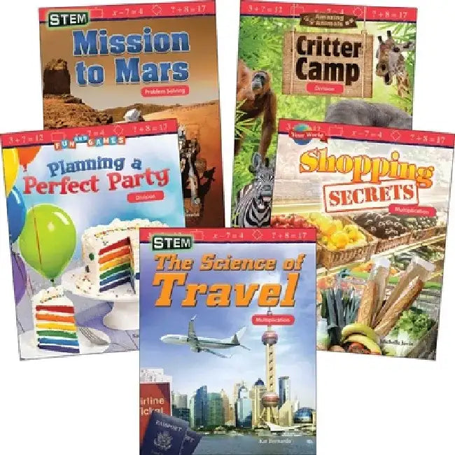 Multiplication & Division: Grades 3-5 (5-Book Set) by Multiple Authors