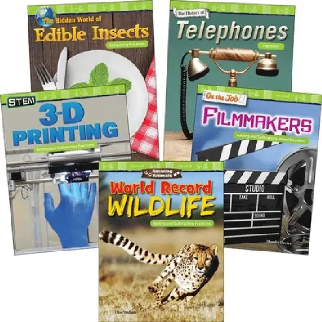 Adding & Subtracting Fractions: Grades 4-5 (5-Book Set) by Multiple Authors