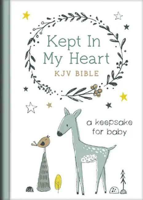 Kept in My Heart KJV Bible (Boy Cover): A Keepsake for Baby by Compiled by Barbour Staff