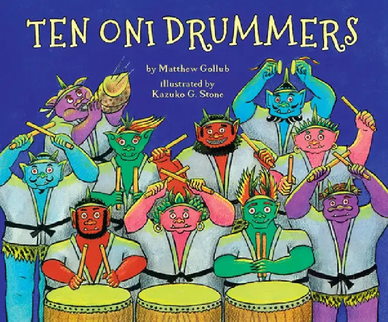 Ten Oni Drummers by Matthew Gollub