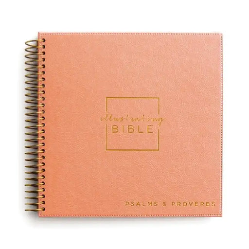 Niv, Spiral-Bound Illustrating Bible: Psalms and Proverbs, Softcover Spiral, Coral: Draw, Write, and Reflect Your Way Through Scripture by Dayspring