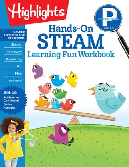 Preschool Hands-On Steam Learning Fun Workbook by Highlights Learning