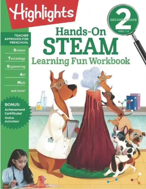 Second Grade Hands-On Steam Learning Fun Workbook by Highlights Learning