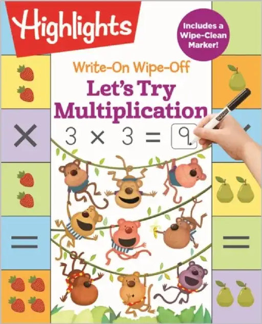 Write-On Wipe-Off Let's Try Multiplication by Highlights Learning
