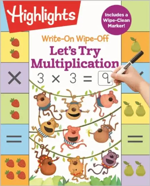Write-On Wipe-Off Let's Try Multiplication by Highlights Learning