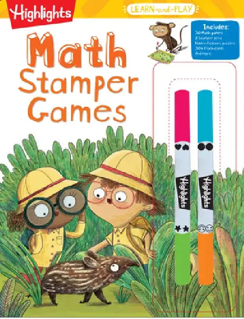Kindergarten Learn-And-Play Math Stamper Games by Highlights Learning