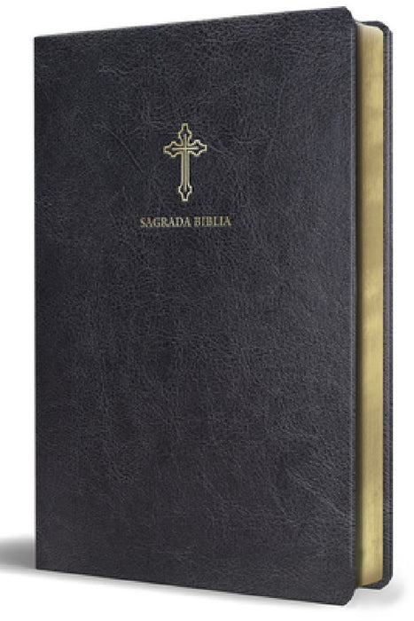 Biblia Católica En Español. Símil Piel Negro, Tamaño Pequeño / Catholic Bible. Spanish-Language, Leathersoft, Black, Compact by Biblia de América
