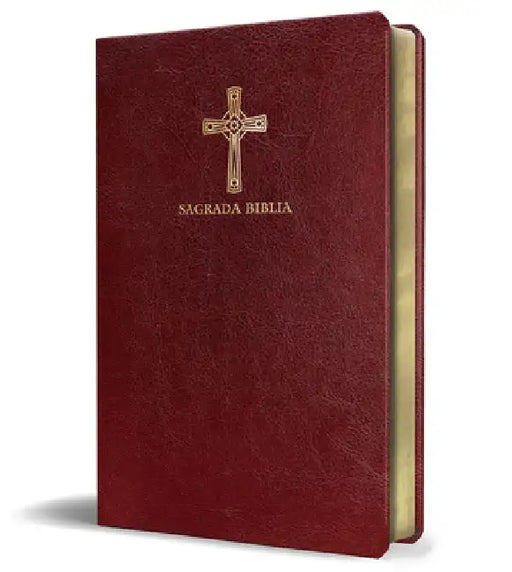 Biblia Católica En Español. Símil Piel Vinotinto, Tamaño Compacto / Catholic Bible. Spanish-Language, Leathersoft, Wine, Compact by Biblia de América