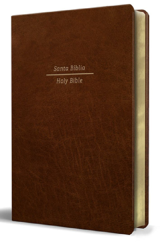 Biblia Bilingüe Reina Valera 1960/ESV Tamaño Grande Piel Marrón / Bilingual Bibl E Rvr60/English Standard Large Size Large Print Leather by Reina Valera Revisada 1960