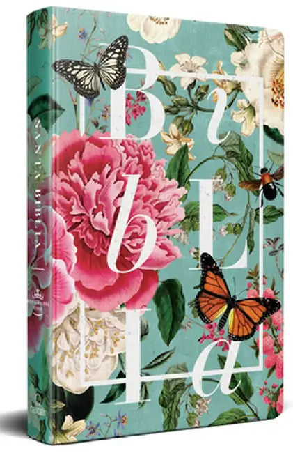 Biblia Rv60 Nombres de Dios Flores Boquet Aqua - Tapa Dura / Boquet Aqua Hardcover by Reina Revisada 1960