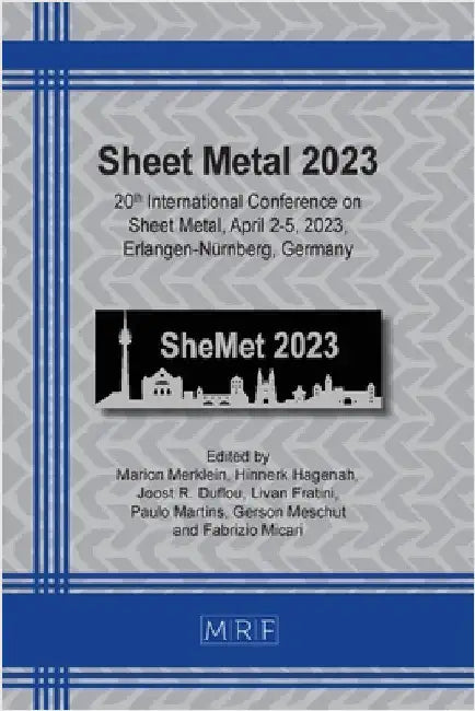 Sheet Metal 2023 by Merklein, Marion