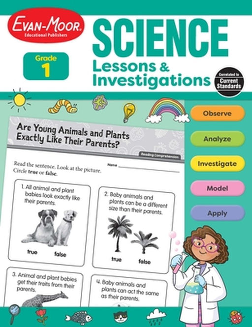 Science Lessons and Investigations, Grade 1 by Evan-Moor Educational Publishers