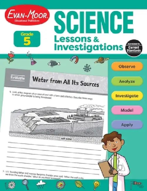 Science Lessons and Investigations, Grade 5 by Evan-Moor Educational Publishers