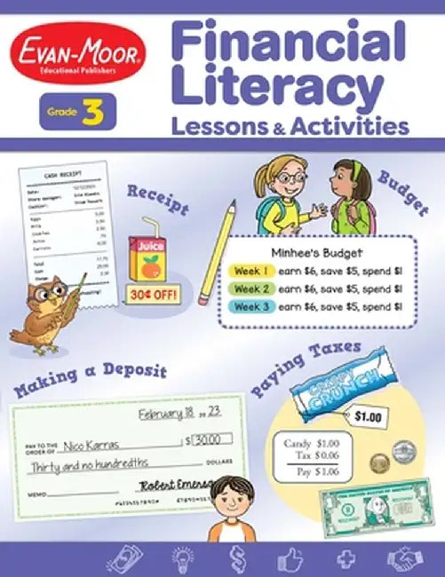 Financial Literacy Lessons and Activities, Grade 3 - Teacher Resource by Evan-Moor Corporation