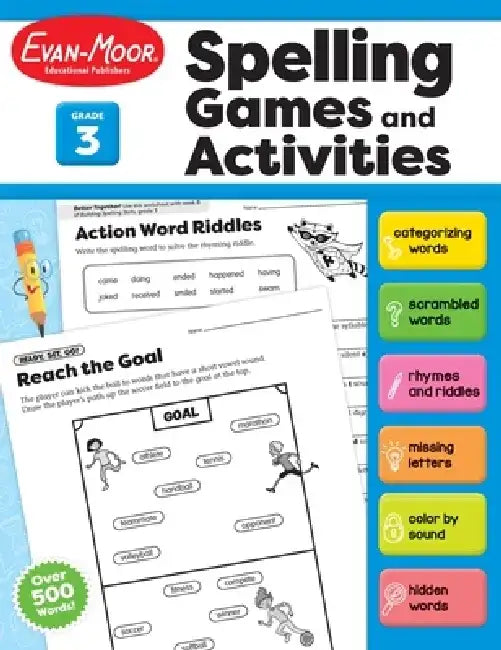 Spelling Games and Activities, Grade 3 Teacher Resource by Evan-Moor Corporation