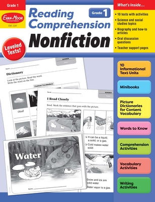 Reading Comprehension: Nonfiction, Grade 1 Teacher Resource by Evan-Moor Corporation