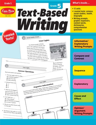 Text-Based Writing, Grade 5 Teacher Resource by Evan-Moor Corporation