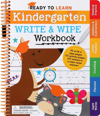 Ready to Learn: Kindergarten Write and Wipe Workbook by Editors of Silver Dolphin Books