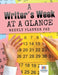 A Writer's Week at a Glance - Weekly Planner Pad by Planners &. Notebooks Inspira Journals
