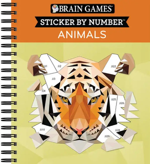 Sticker by Number Animals: Brain Games by Publications International Ltd