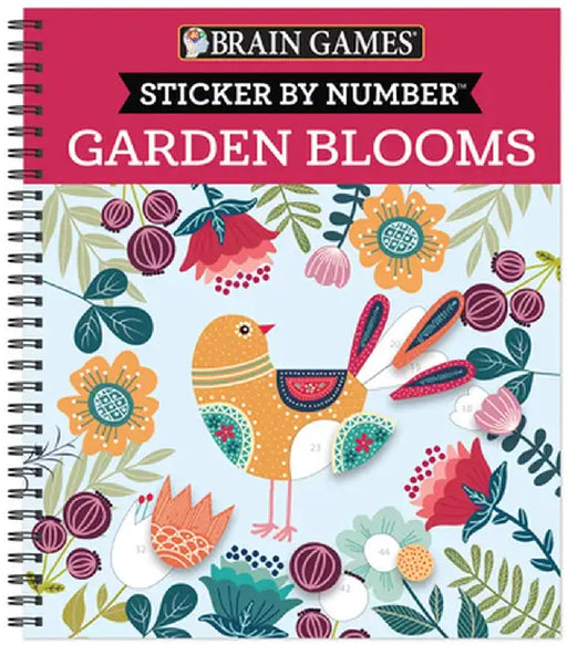 Brain Games Sticker by Number in the Garden by Publications International Ltd