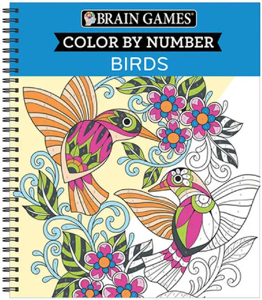 Brain Games Color by Number Birds by Pil Edited