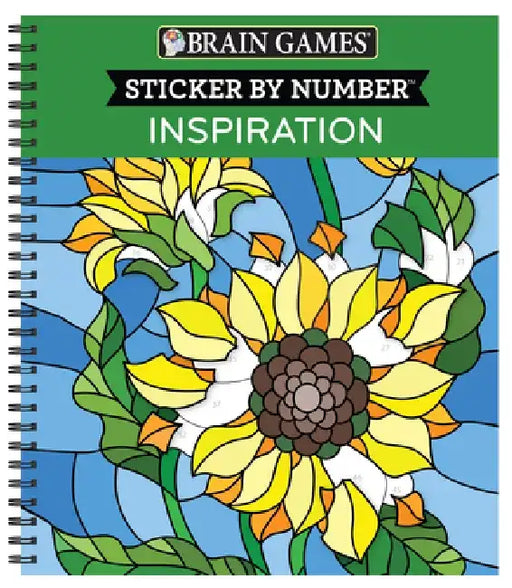 Brain Games - Sticker by Number: Inspiration [With Sticker(s)] by Publications International Ltd