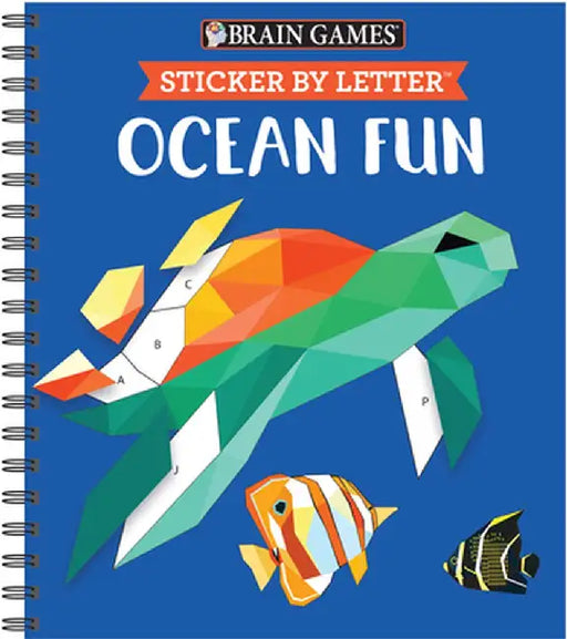 Brain Games - Sticker by Letter: Ocean Fun (Sticker Puzzles - Kids Activity Book) [With Sticker(s)] by Publications International Ltd