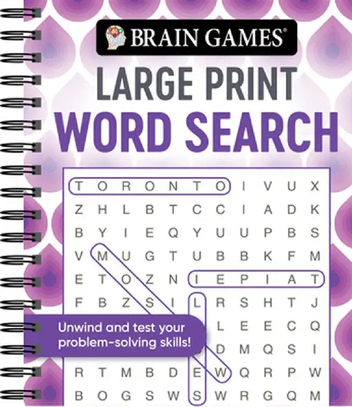 Brain Games - Large Print Word Search (Swirls) by Brain Games