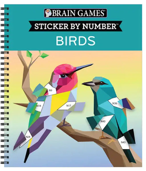 Brain Games: Sticker by Number Birds by Publications International Ltd