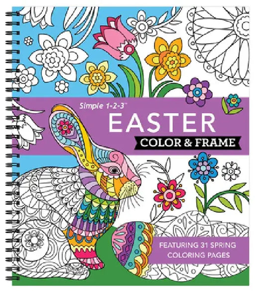 Color & Frame - Easter (Adult Coloring Book) by New Seasons