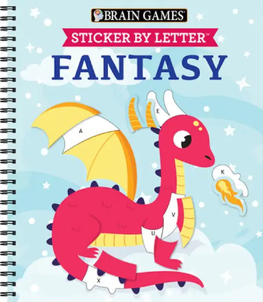 Brain Games - Sticker by Letter: Fantasy by Publications International Ltd