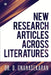 New Research Articles Across Literatures by Dr D. Gnanasekaran