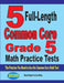 5 Full-Length Common Core Grade 5 Math Practice Tests: The Practice You Need to Ace the Common Core Math Test by Reza Nazari