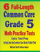 6 Full-Length Common Core Grade 5 Math Practice Tests: Extra Test Prep to Help Ace the Common Core Grade 5 Math Test by Michael Smith