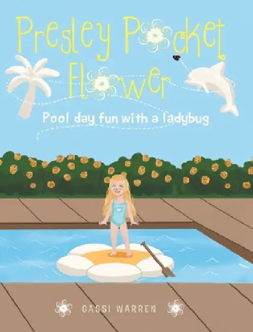 Presley Pocket Flower: Pool day fun with a ladybug by Cassi Warren