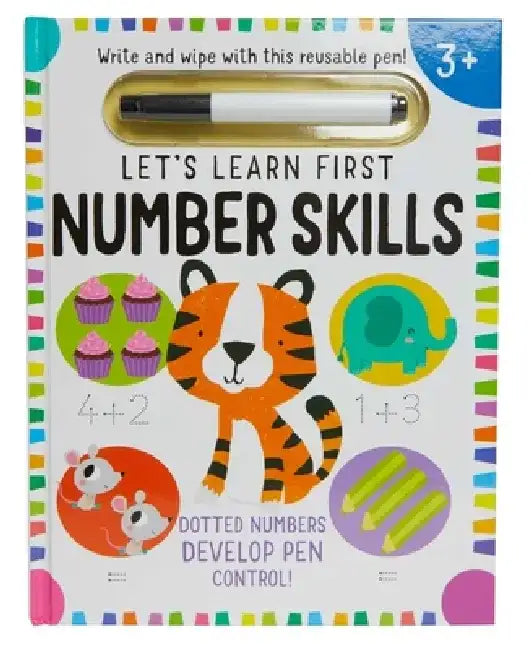 Let's Learn Wipe Clean Hardcover: Number Skills by Insight Editions
