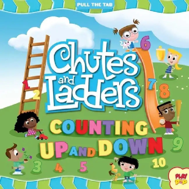 Chutes and Ladders: Counting Up and Down: (Hasbro Board Game Books, Preschool Math, Numbers, Pull-The-Tab Book) by Insight Kids