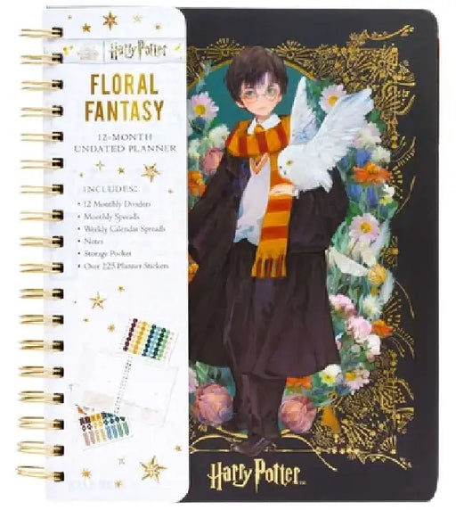 Harry Potter: Floral Fantasy 12-Month Undated Planner: (Harry Potter School Planner School, Harry Potter Gift, Harry Potter Stationery, Undated Planne by Insights