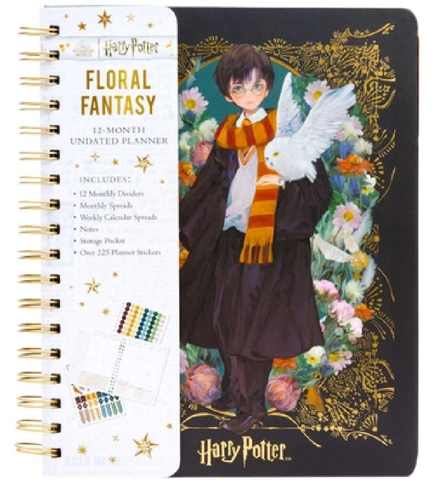 Harry Potter: Floral Fantasy 12-Month Undated Planner: (Harry Potter School Planner School, Harry Potter Gift, Harry Potter Stationery, Undated Planne by Insights