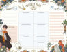 Harry Potter: Floral Fantasy Weekly Planner Notepad by Insights